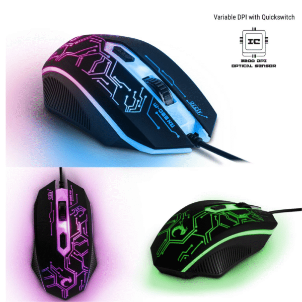 Gaming Keyboard and Mouse and Mouse pad and Gaming Headset - Image 3