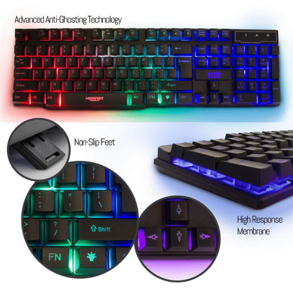 Gaming Keyboard and Mouse and Mouse pad and Gaming Headset - Image 4