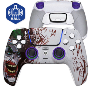 HEXGAMING ULTIMATE Controller with Hall Effect Joysticks for PS5, PC, Mobile - Clown