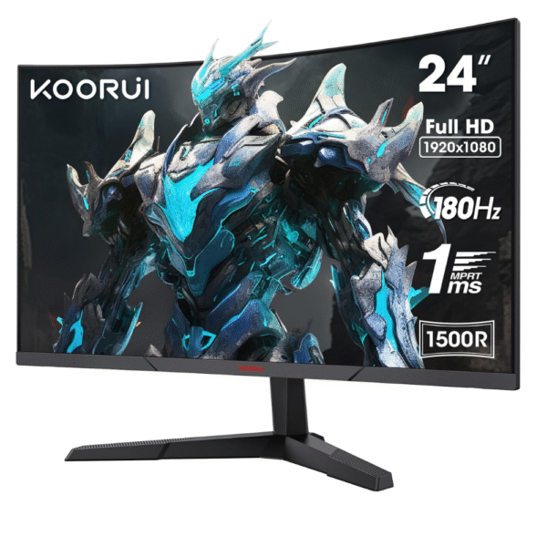 KOORUI 24 inch Curved Gaming Monitor